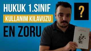 Hukuk 1.Sınıfa Genel Bakış / Hangi Ders Ne Anlatır ve Ne Kadar Zor