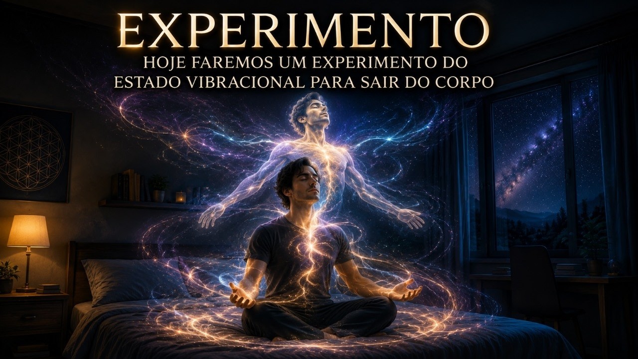 EXPERIMENTO - APP -  HOJE FAREMOS UM EXPERIMENTO DO ESTADO VIBRACIONAL PARA SAIR DO CORPO