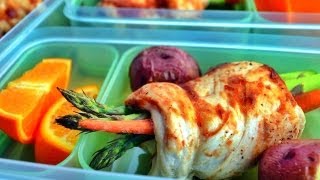 Fitness Meal Prep: BBQ Chicken Wrapped Asparagus (Pollo Envuelto Esparagos y Zanahorias)