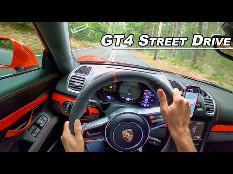 Porsche Cayman GT4 POV Street Drive Therapy - (Binaural Audio)