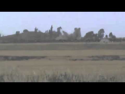 استهداف  قوات النظام من قبل لواء فلوجة حوران في الكتيبة المهجورة في محافظة درعا