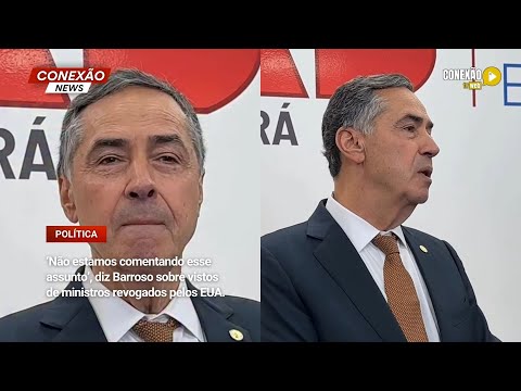 Vídeo: ‘Não estamos comentando esse assunto’, diz Barroso sobre vistos de ministros revogados pelos EUA.