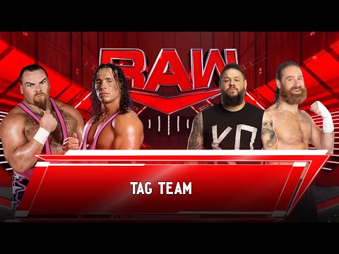 Raw - WWE 2K24 - Hart foundation Vs Kevin Owens & Sami Zayn