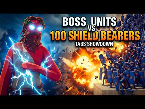 100X SHIELD BEARERS vs ALL BOSS UNITS - TABS | Totally Accurate Battle Simulator