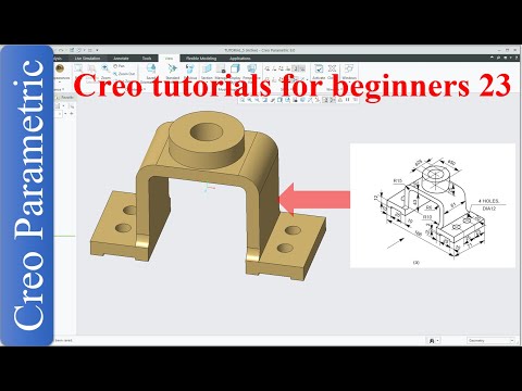 Creo parametric tutorials for beginners|creo|proE|tutorial-23