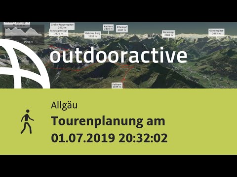 Wanderung im Allgäu: Tourenplanung am 01.07.2019 20:32:02