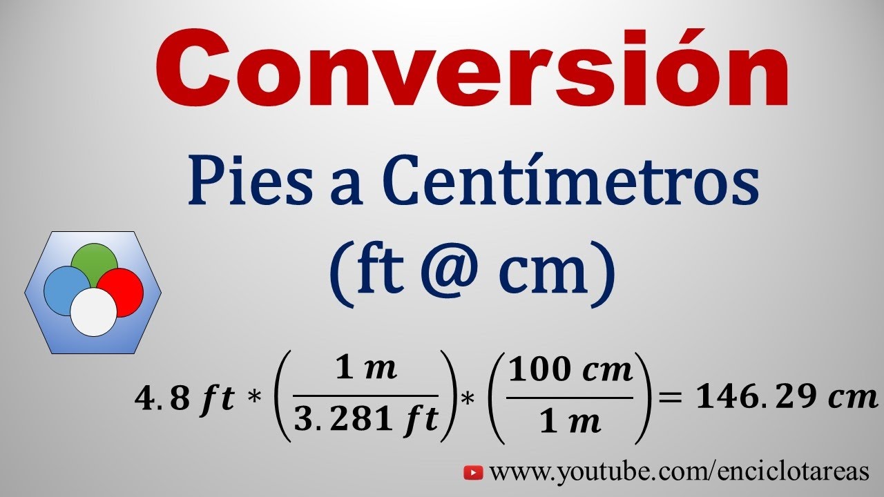 Convertir de Pies a Centimetros (ft a cm) #2