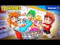24 Hour OVERNIGHT At WALMART In Roblox With MY CRAZY FAN GIRLS