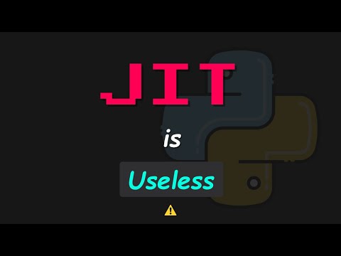 JIT compiler is useless… but Python has something else