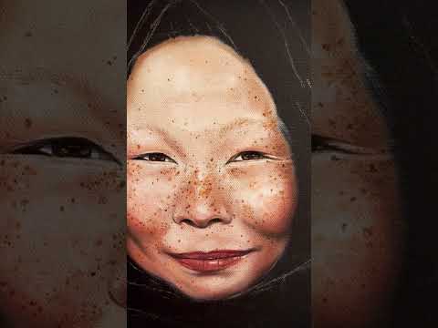 Nenets woman oil painting  #shorts #artshorts #art
