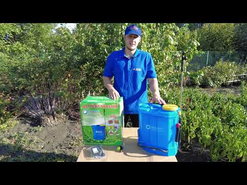 Акумуляторний обприскувач TΛTΛ ZX-10E-06 150x65x100 ранцевий 10 Л акумуляторний блакитний