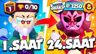 24 SAAT BOYUNCA BYRON OYNADIM! KAÇ KUPA KASTIM? Brawl Stars