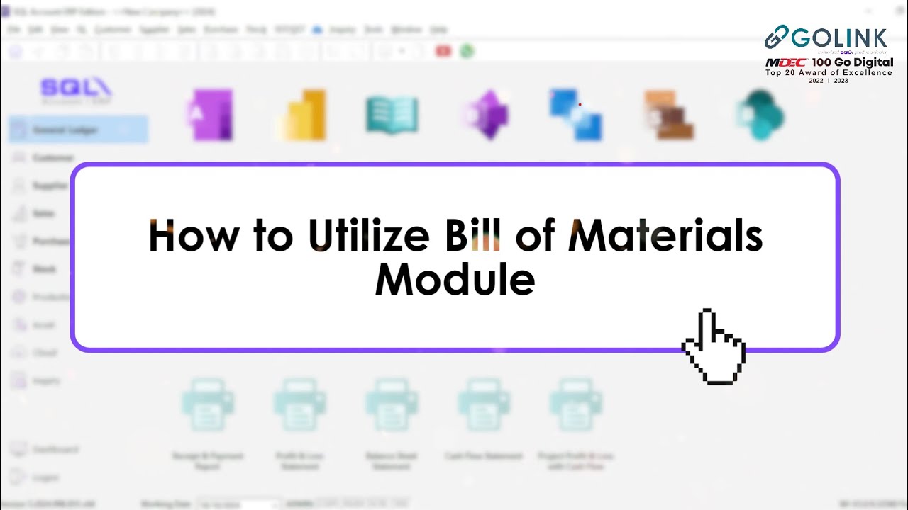 SQL Account | How to Utilize Bill of Materials Module
