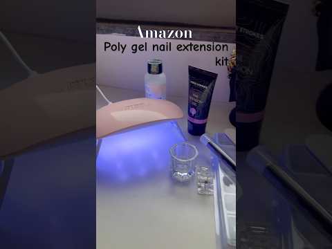 Poly gel nail kit from amazon💅 #amazonfinds #nailart #polygel #polygelnailkit #nailextension #nails