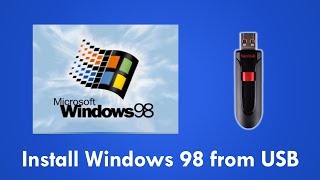 Install Windows 98 from USB Flash Drive with Easy2Boot