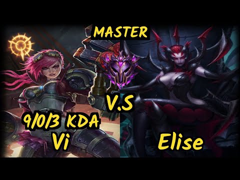 SKT T1 Haru (VI) vs ELISE - 9/0/3 KDA JUNGLE GAMEPLAY - KR Ranked MASTER