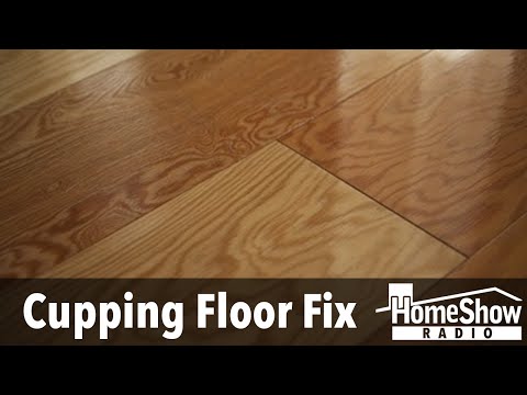 How do I refinish cupping hardwood floors