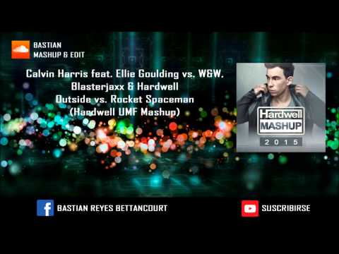 Calvin Harris vs W&W, Blasterjaxx & Hardwell - Outside vs Rocket Spaceman (Hardwell UMF Mashup)