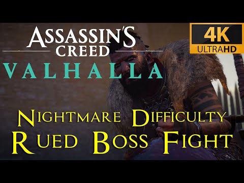 AC Valhalla | Rued boss fight | Nightmare (Aesir) difficulty playthrough