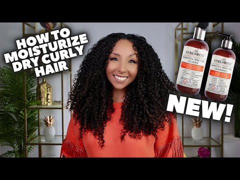 How To Moisturize Dry Curly Hair! NEW Curlsmith...
