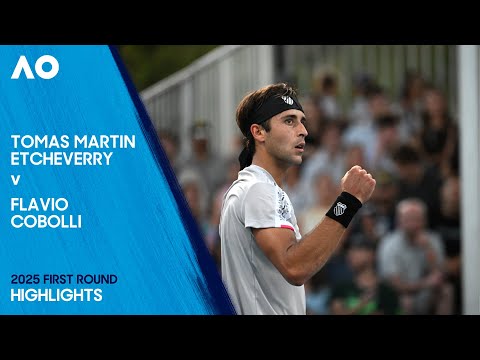 Tomas Martin Etcheverry v Flavio Cobolli Highlights | Australian Open 2025 First Round