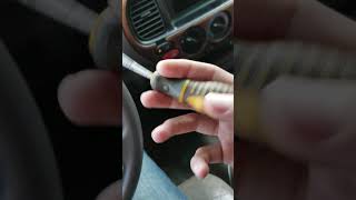 How to start a car with a screwdriver