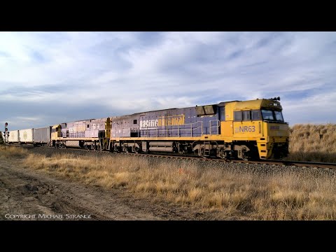 6PM6 Pacific National Container Freight Train (7/1/2019) - PoathTV Australian Railways