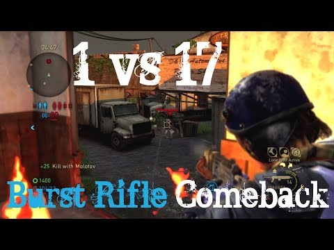 1 vs 17 Comeback (Burst Rifle) - The Last of Us Remastered