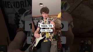 The Evolution of Jimi Hendrix's Guitar Chops #shorts
