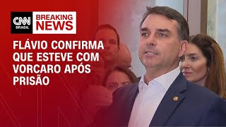 Vídeo: Flávio Bolsonaro confirma que esteve com Vorcaro após prisão | BASTIDORES CNN