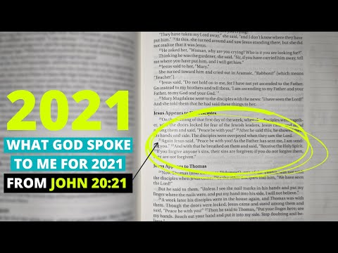Prophetic Word: John 20:21 for 2021
