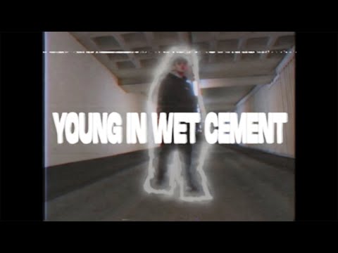 stock manager - young in wet cement