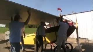 preview picture of video 'Raw Video: Prepping Pietenpol Sky Scout For Photo Shoot'
