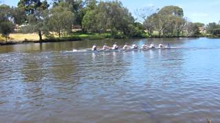 preview picture of video 'Guildford 7km time trial Aquinas 1st VIII'