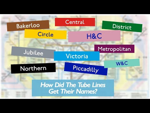 How The Tube Lines Got Their Names