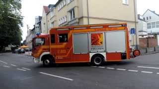 preview picture of video '[SCHÖNE FAHRZEUGE] HLF+TMB+RTW+HLF FF (mit Bullhorn) Feuerwehr Frechen'