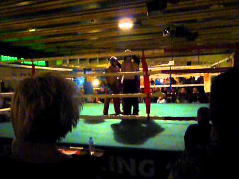I.S.K.A. 60KG N.I Title Fight. Luke Roche (Red Dragon) v Chris Lewsley (BullDog) 24/03/12 Round 1