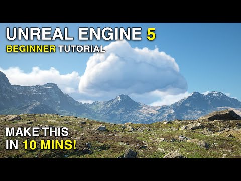 Unreal Engine 5 Beginner Tutorial | Grassland Mountains Environment