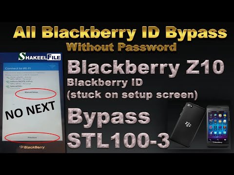 Blackberry Z10 STL100-3 (RFF91LW) Blackberry ID bypass | Blackberry Stuck on Setup Screen bypass