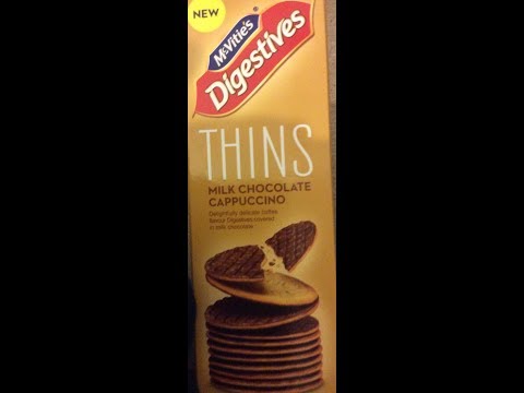 I Tired  Mcvitie's Digestives thins, milk chocolate cappuccino. UK Food Review