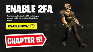 HOW TO ENABLE 2FA ON FORTNITE! (CHAPTER 5)