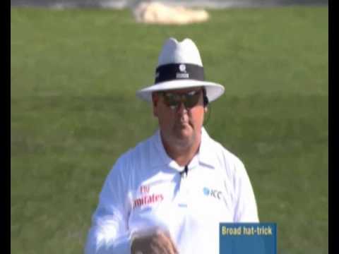 Stuart Broad Hat Trick Trent Bridge 30/07/11 England V India Day Two