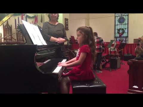 Julianne p playing Over the River and Through the Woods