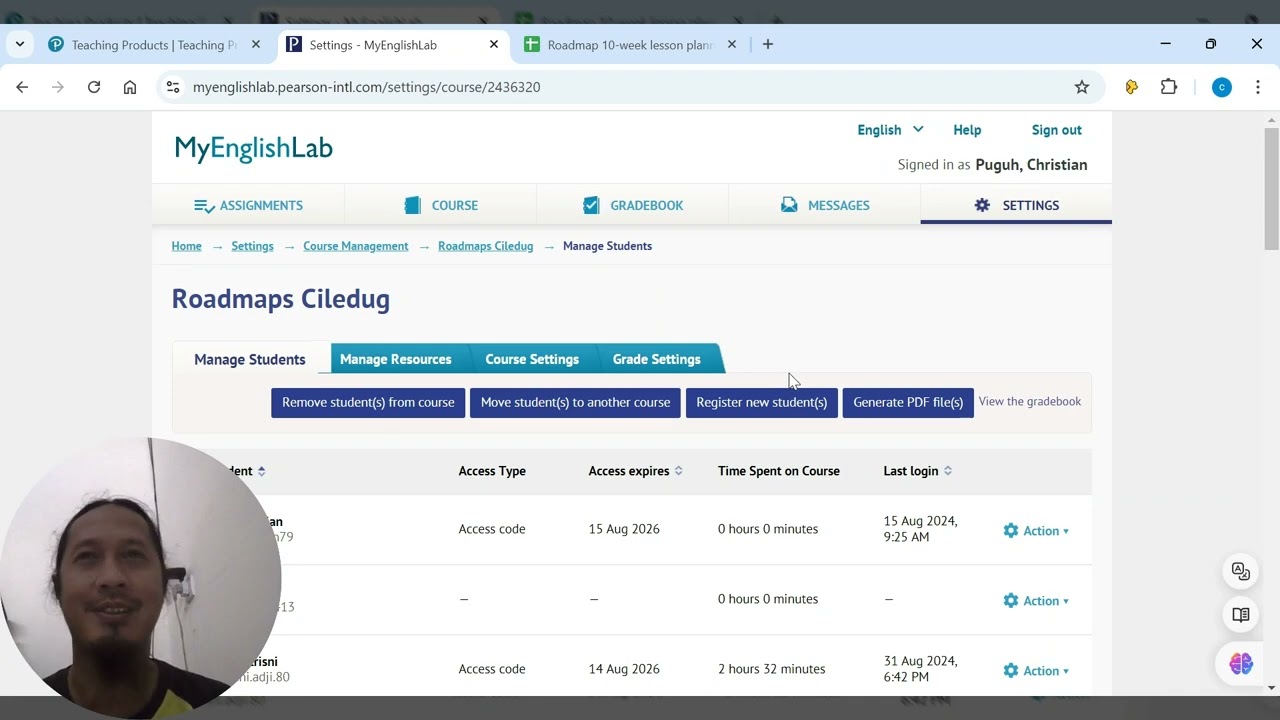 Resetting student password on MEL