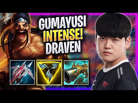 GUMAYUSI INTENSE GAME WITH DRAVEN! - T1 Gumayusi Plays Draven ADC vs Zeri! | Season 2023