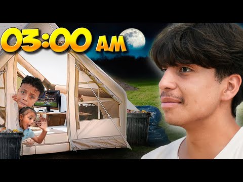 ACAMPANDO EN CASA POR 24 HORAS | DANNYFITT