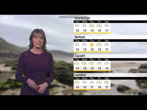 Louise Lear BBC Weather March 24th 2019 - 60 fps