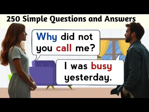 Simple English Conversation Practice | 100+ Real-life Questions and Answers