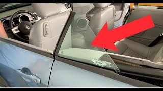 How To Remove And Replace 2005-2009 Ford Mustang Convertible Quarter Window & Regulator