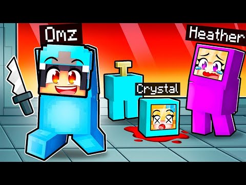 Playing AMONG US in Minecraft With Crazy Fan Girl!